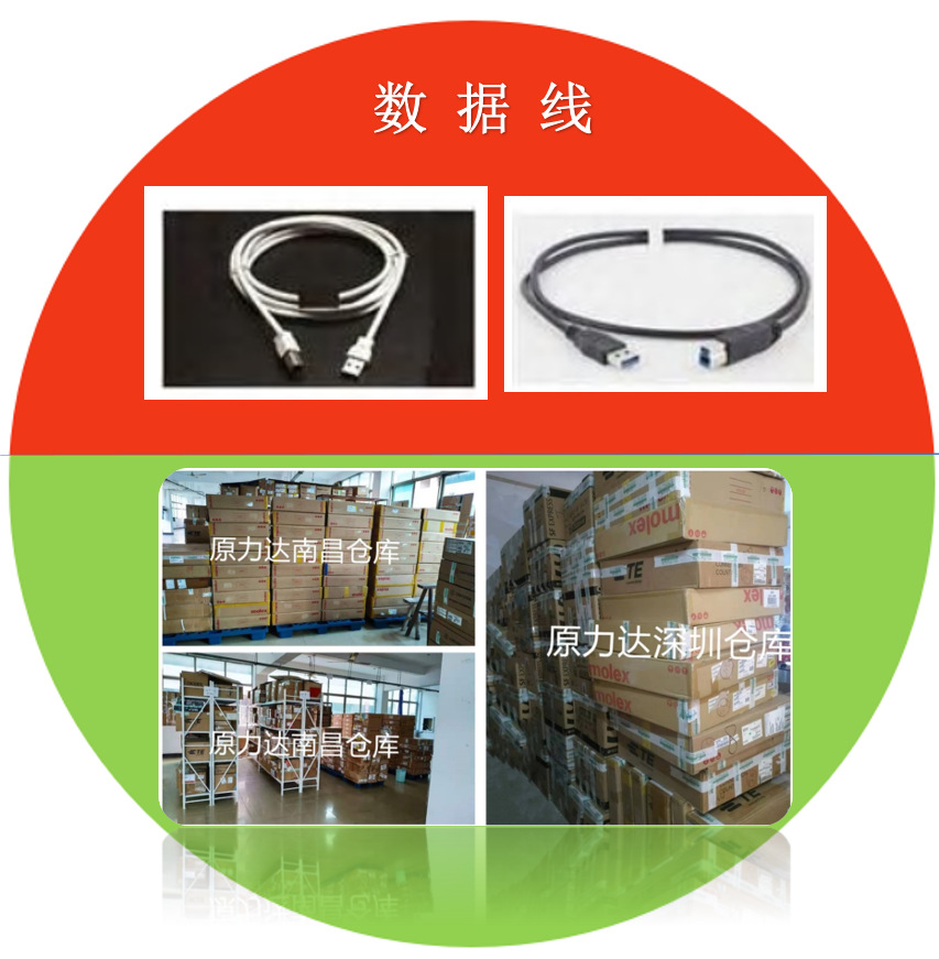 1487588-1	USB数据线/IEEE 1417数据线	全系列	进口物料