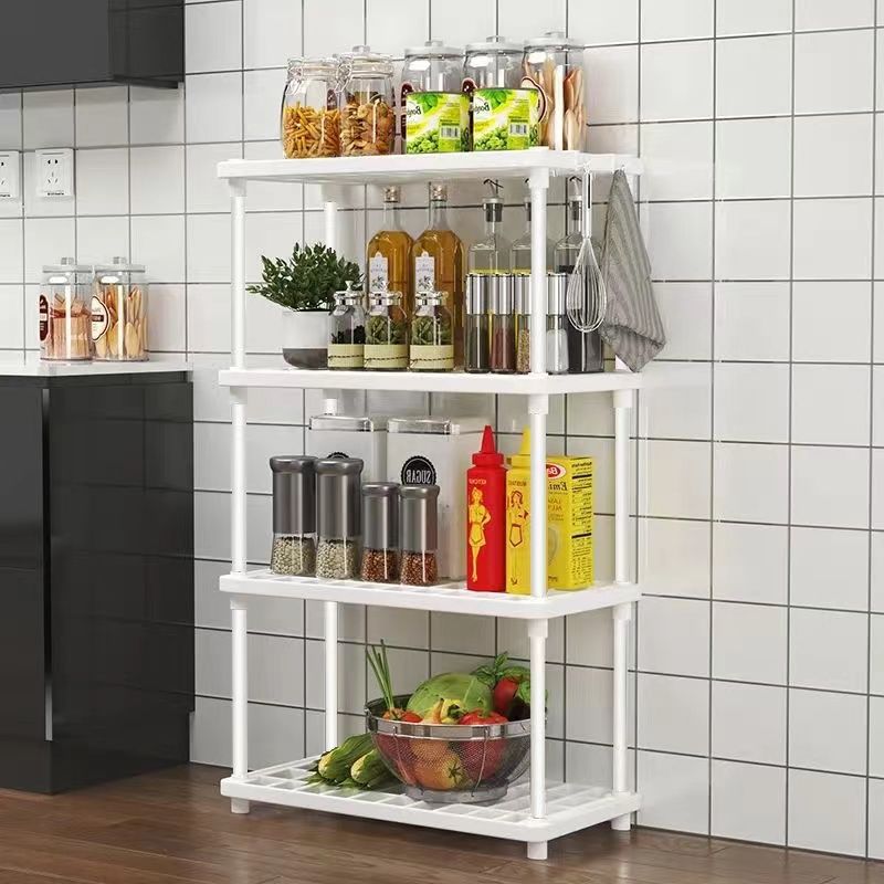Storage Rack Floor-Standing Storage Rack Multi-Layer Bathroom Toilet Kitchen Storage Cabinet Household Multi-Functional Stable New