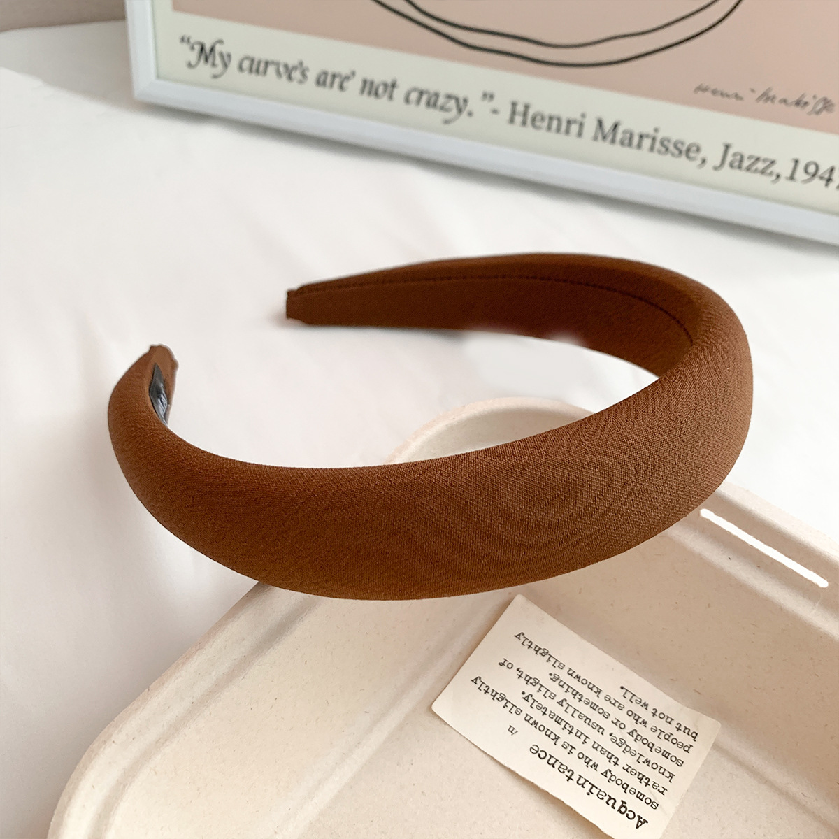 RUDAN Korea syksyn ja talven muoti monipuolinen korkea kallo-pääpanta hiusasusteet naisten yksivärinen yksinkertainen huippuluokan sienipääpanta_voghion.com