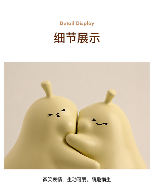 Cartoon Cute Hugging Pear Design Book Nook Kawaii Hugging Bear Duck Rabbit  Booknook Miniature Resin Bookend Ornament Home Decor - AliExpress