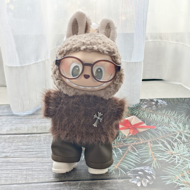 娃衣适用于15cm17cm一二三代布布玛卡龙盲盒坐坐派对哭娃毛绒毛衣|undefined