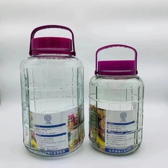 酒の瓶のガラス瓶の空き瓶の大口の酒壇の酒の缶の食品級のピクルスのかめの密封缶の梅酒