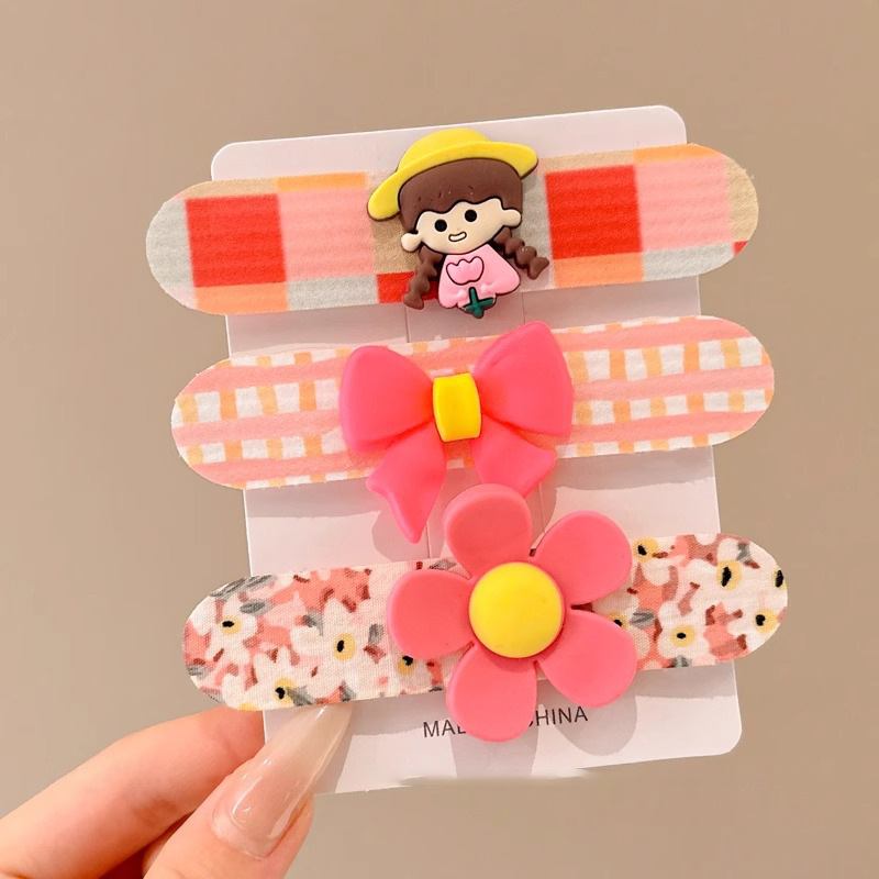 Diadema, tocado para niños, lazo, accesorios para el cabello, cabello roto para bebés, tarjeta de cabello roto, velcro, flequillo para niñas, pegatinas para el cabello, dibujos animados