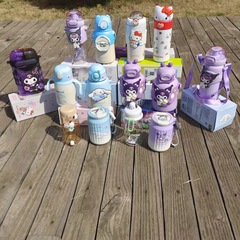 サンリオ 子供用魔法瓶カップ 正規品 サンリオ魔法瓶カップコレクション 男の子と女の子の通学専用 ポータブルストローカップ