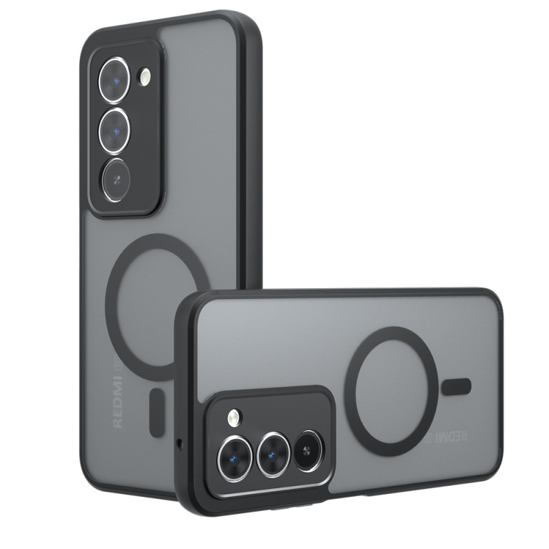 适用红米15手机壳磨砂亲肤感PocoF7奇甲气囊红米15国际版磁吸手机|undefined