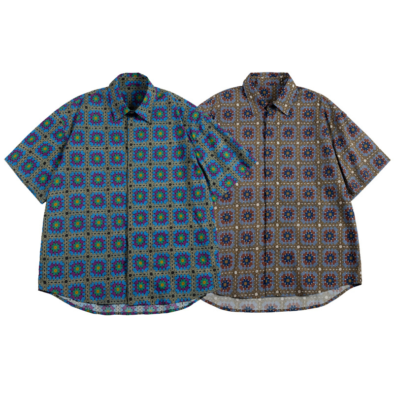 Japanese retro ethnic beach shirt
