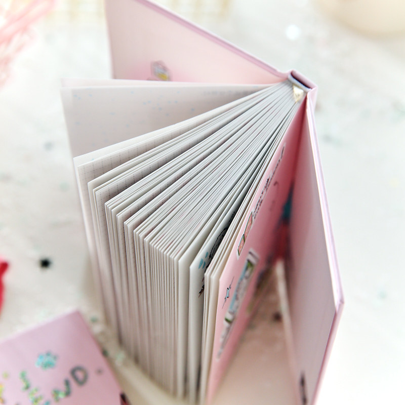 Mr. Paper A6 Libro de tapa dura Little Me Series Tema de dibujos animados Caligrafía Texto Notas de estudiante Libro de tapa dura