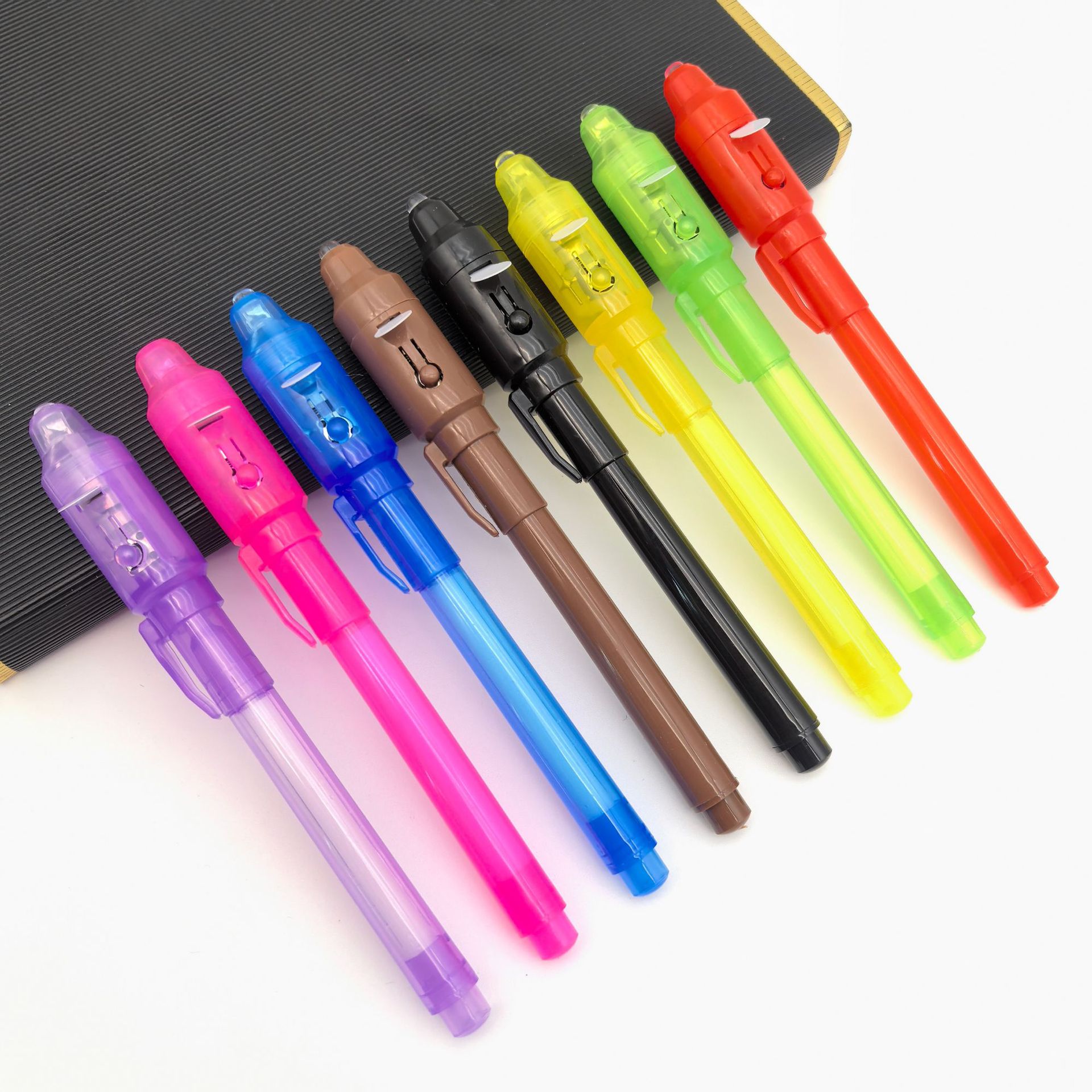 Lámpara LED luminosa UV transparente multifuncional lápiz mágico publicitario regalo luminoso resaltador al por mayor