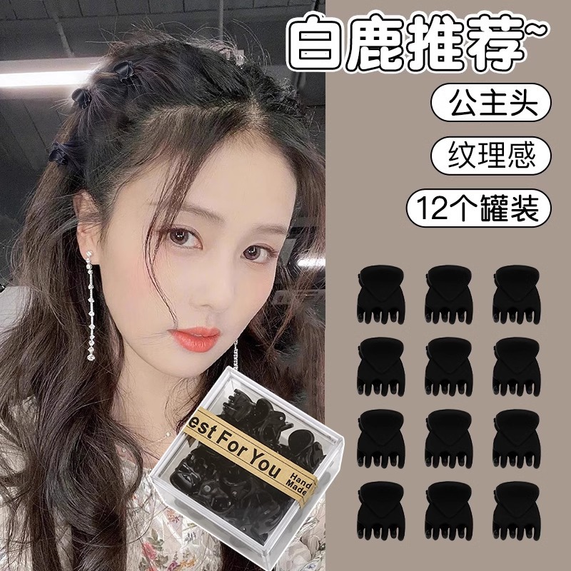 Cabeza de princesa sensación alta pequeña abrazadera de agarre lateral de la mujer frisa temperamento broche broche pequeña broche tocado