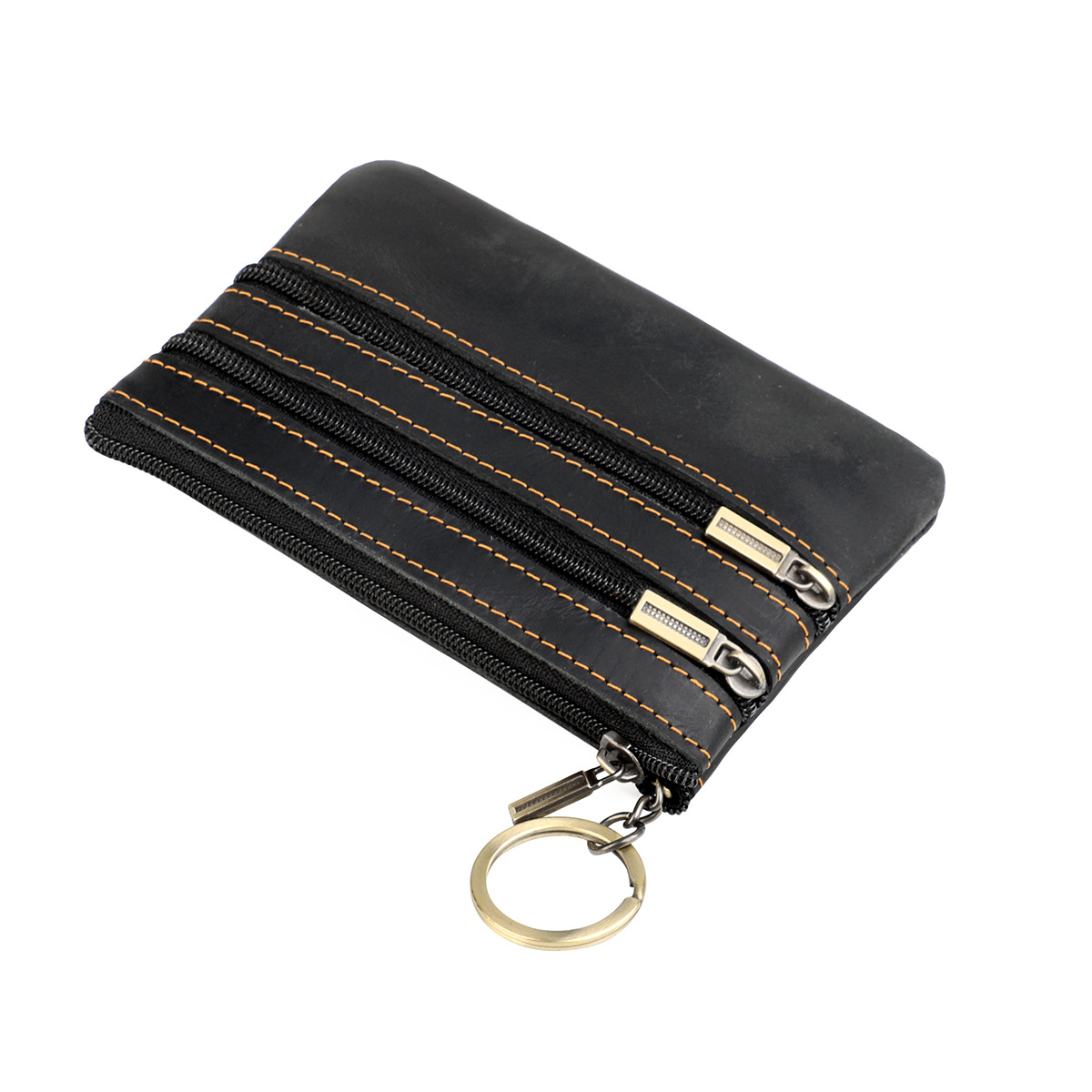 Taobao seng nei Mënzportemonnaie aus echtem Lieder, Handtasche fir Fraen am Stil vun engem Schlëssel, kleng Mammetasche, Kaartehalter_voghion.com