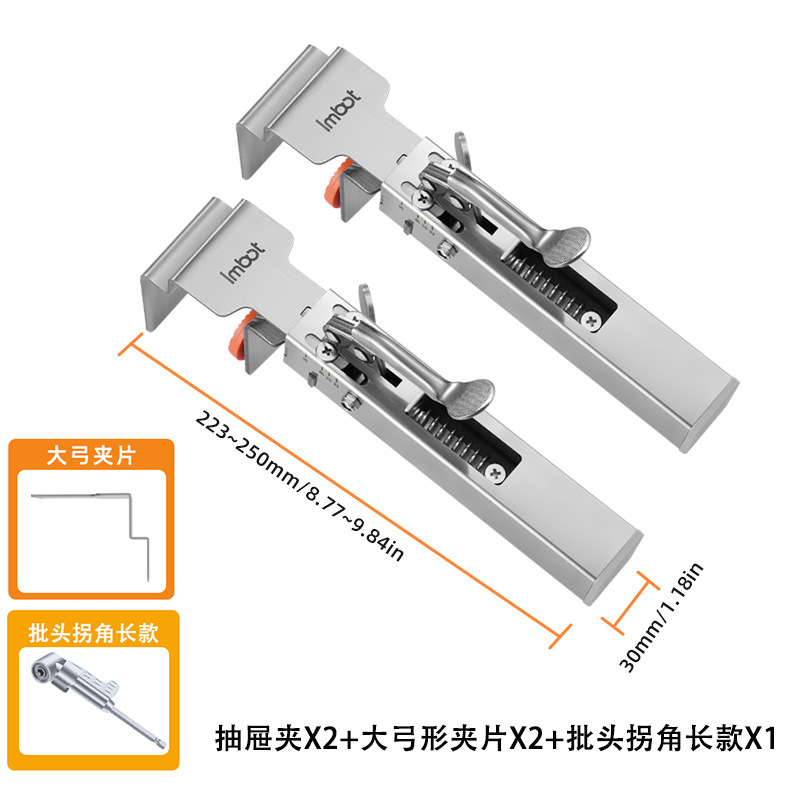 Clip de fijación de instalación de cajón Clip de cajón de prensa Clip de fijación de instalación de cajón sin manija