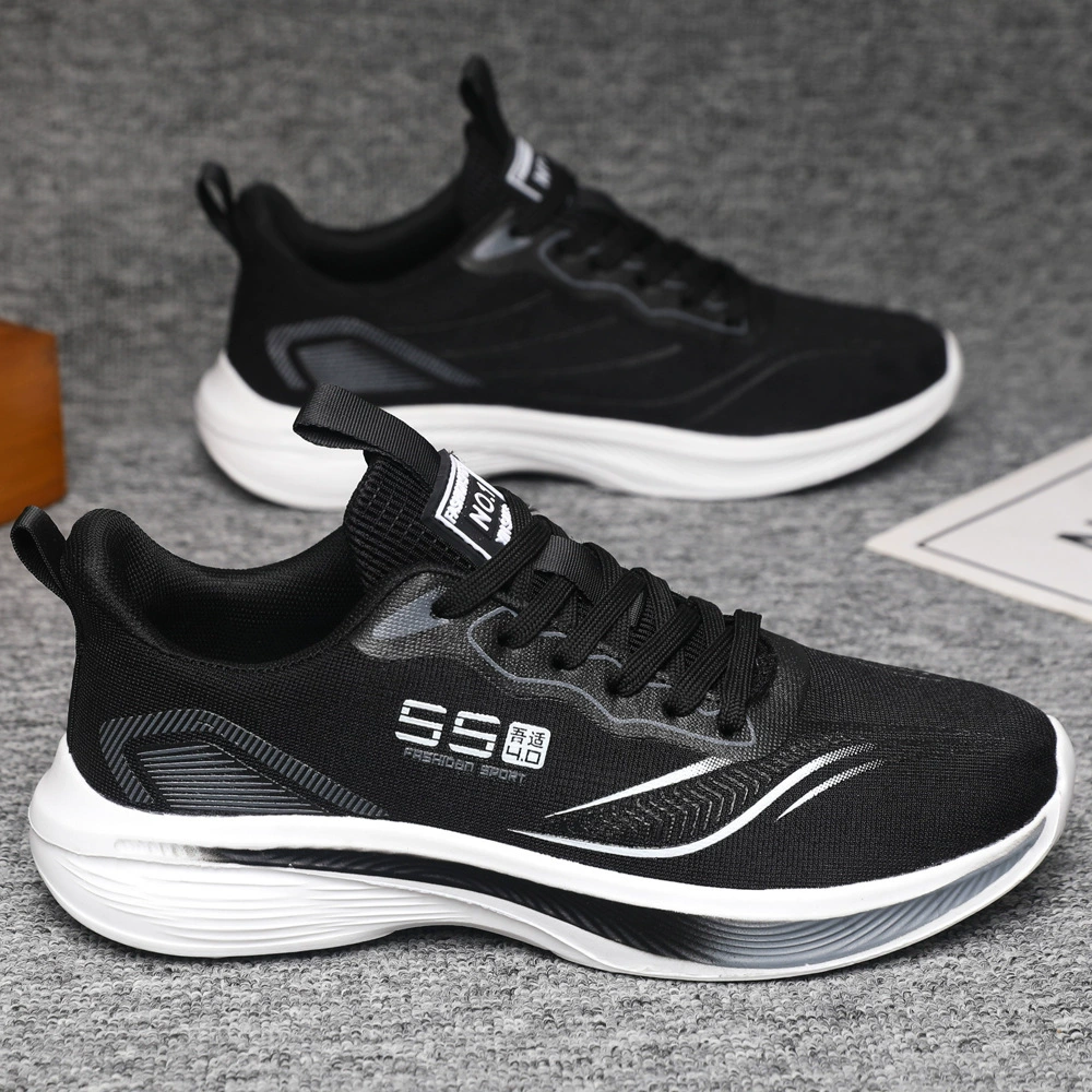 Мужская обувь весна и лето новая мужская спортивная дышащая сетчатая износостойкая повседневная обувь молодежная модная обувь для бега трансграничная оптовая продажа