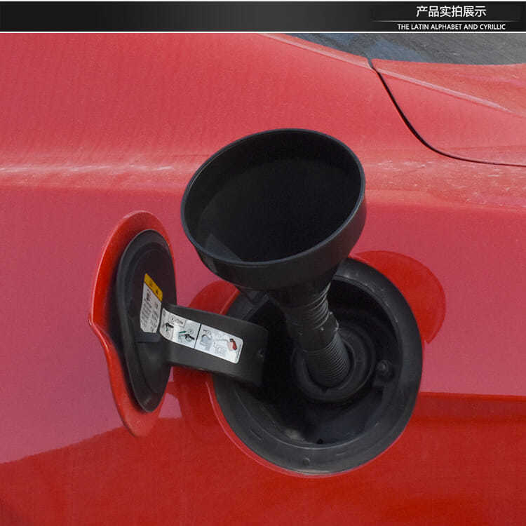 Guía de llenado de aceite de la motocicleta tubo de plástico embudo coche gasolina combustible líquido herramienta de reparación de combustible cubo doméstico