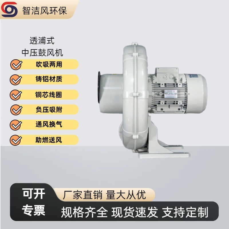 CX-75SA 0.4kw小功率中压风机400W防爆中压风机透浦式中压鼓风机