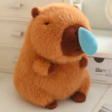 网红卡皮巴拉水豚公仔毛绒玩具capybara乌龟背包水豚儿童玩偶娃娃