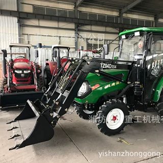 拖拉机改铲车  农用拖拉机加装铲斗 拖拉机前装载机 两头忙