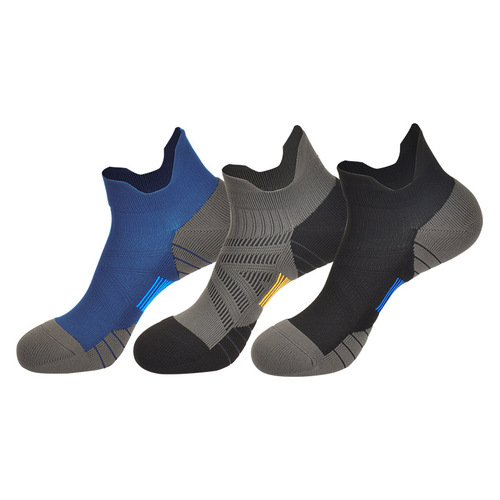 Professional running marathon pressure socks outdoor fitness sports socks adult thin towel bottom breathable sweat-absorbent socks