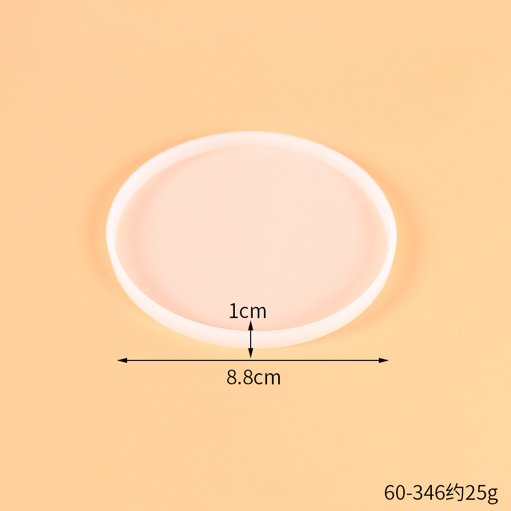 DIY cristal epoxi molde de pastel de silicona amor redondo cuadrado rectangular Mesa posavasos Decoración