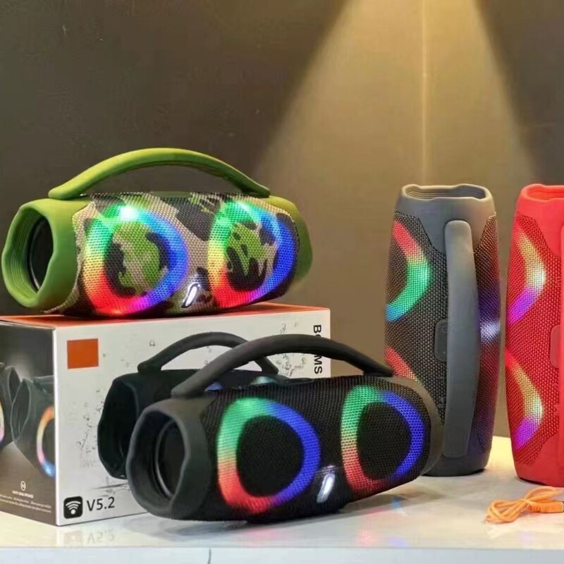 Cross-Border Hot-Selling Wireless Bluetooth Speaker Box3-Mini Ares Rgb Colorful Portable Outdoor Subwoofer