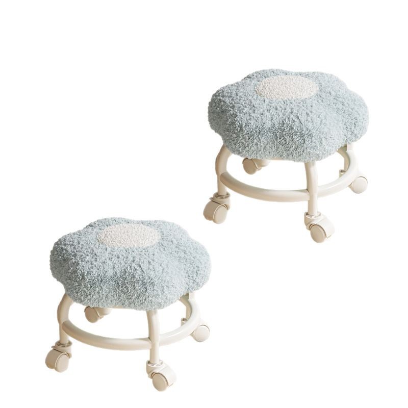 Rueda universal taburete pequeño polea taburete bajo sala de estar móvil sofá taburete mesa de centro taburete paquete blando taburete bajo taburete para cambiar zapatos en la puerta