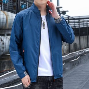 Ultra-Thin Ice Silk Sun Protection Clothing for Men in Summer 2025 New Men's Jacket Breathable Sun Protection Clothing Stand Collar Hooded Top
