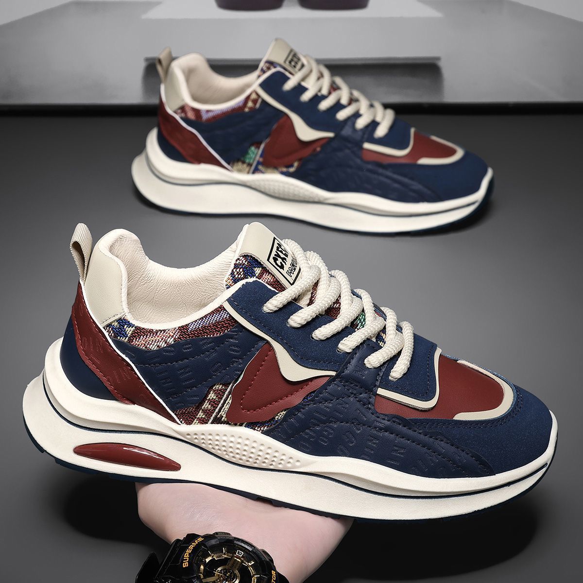 Men's Shoes Autumn And Winter 2025 New Style Trend Soft Sole Sports Casual Shoes Men's Thick Sole Height Increase Dad Shoes Men's Trend_voghion.com