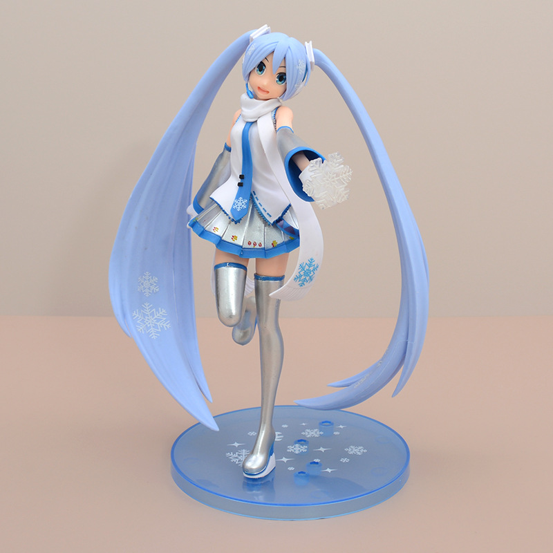 雪初音公主殿下动漫二次元美少女模型桌面车载跨境手办摆件批发