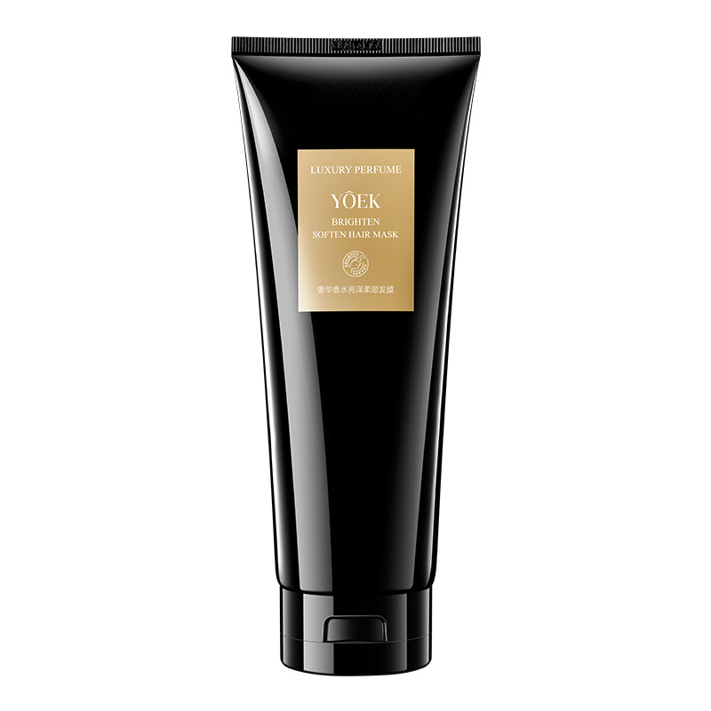 YOEK Luxury Perfume Brillante y suave máscara para el cabello, mejora la secedad y la humedad, acondicionador para el cabello suave, película invertida
