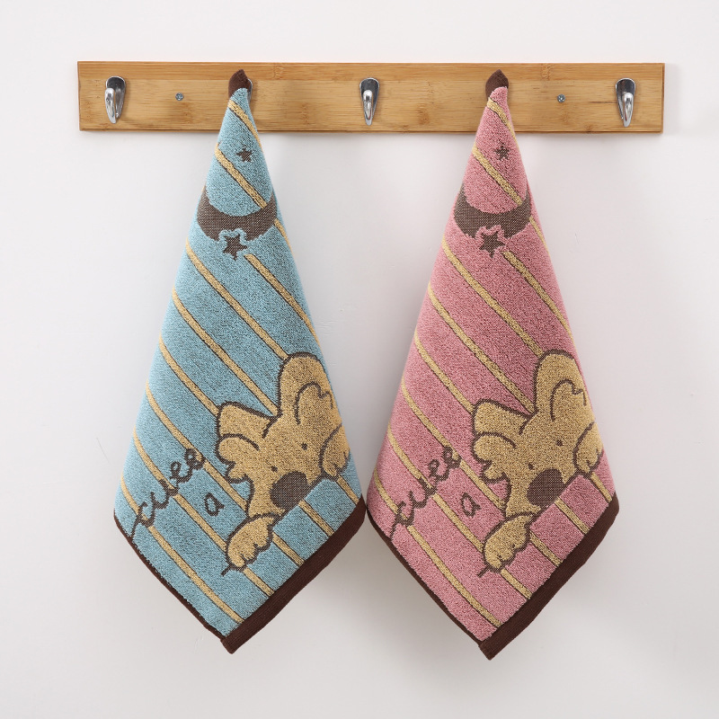 Square Towel, Pure Cotton, Class A, Baby Square Towel, Wholesale Pure Cotton Cartoon Square Towel, Gift, Souvenir, Household Hand Towel