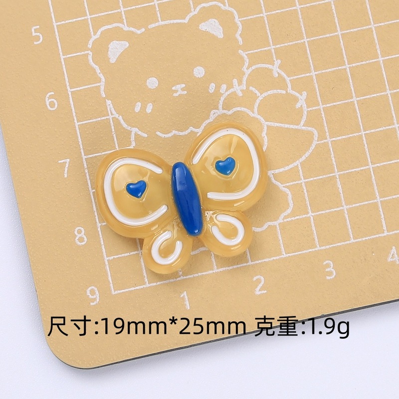 卡通线条小动物可爱手工diy饰品配件奶油胶树脂小配件发夹材料包|undefined