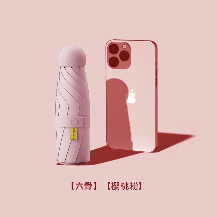 50% de descuento en mini cápsula portátil paraguas solar protección UV paraguas solar regalo publicidad paraguas lote