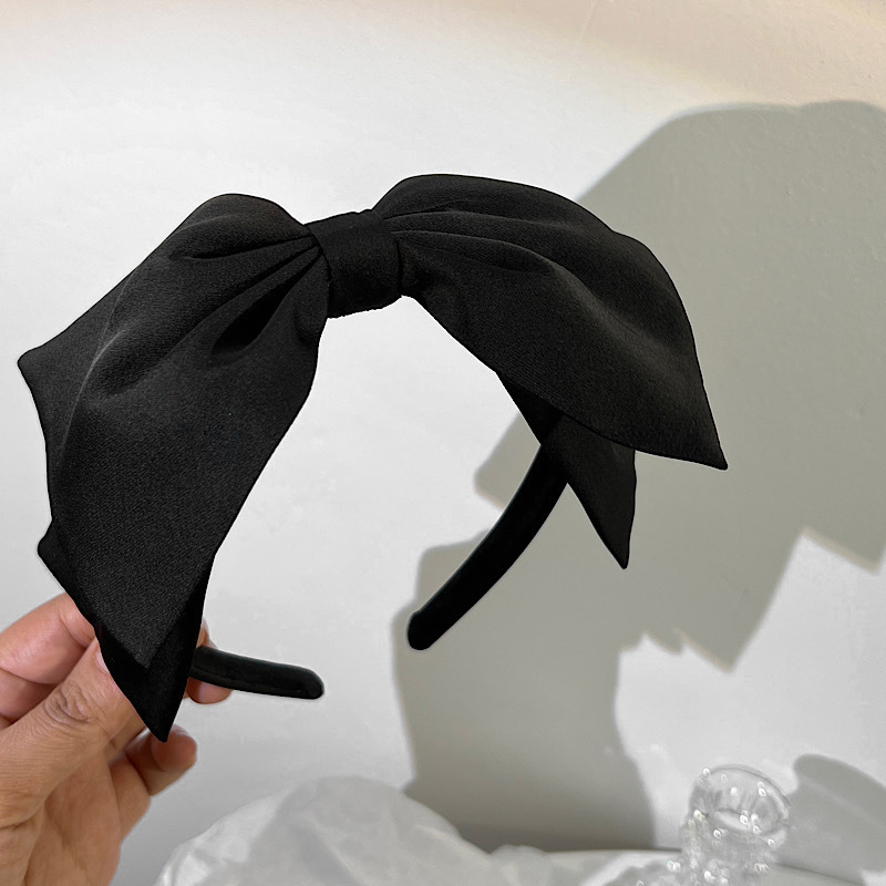 2022 New Black Big Bow Headband Hair Accessories display picture 4