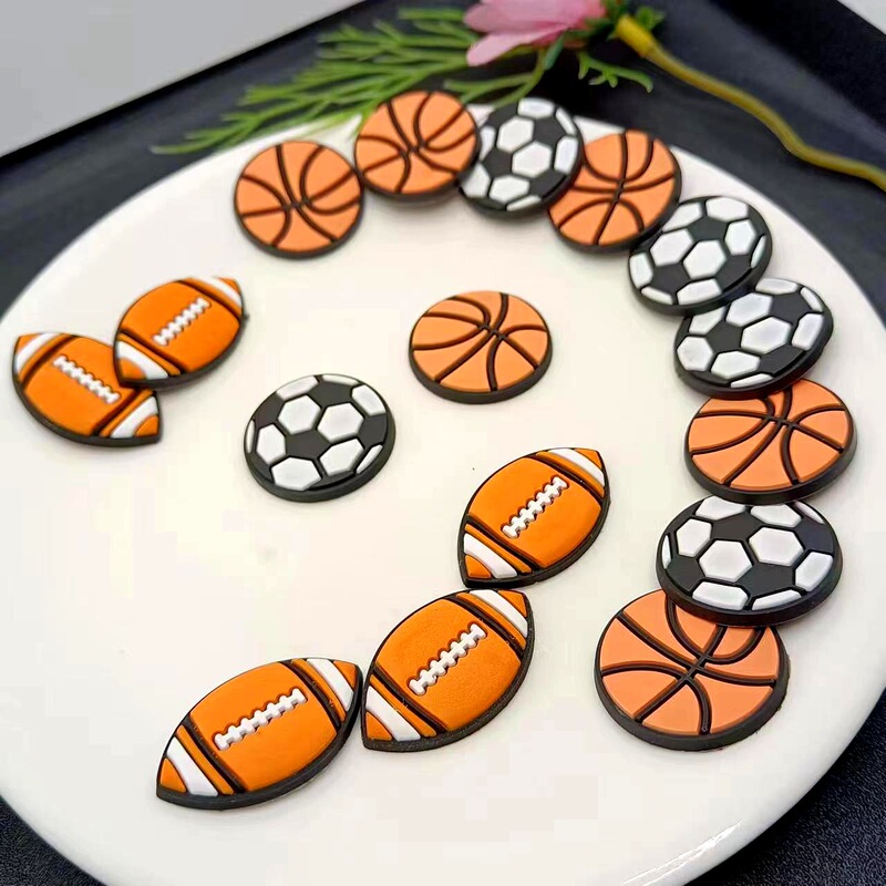 Cross-Border Hot Selling Ball Sports Basketball Football Rugby Hole Shoes Mobile Phone Case DIY Accessories Pvc Soft Patch Cross-Border Hot Selling Ball Sports Basketball Football Rugby Hole Shoes Mobile Phone Case DIY Accessories Pvc Soft Patch