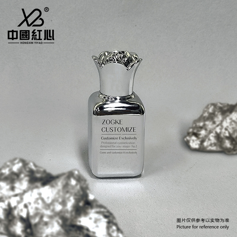 厂家现货30ml50ml圆肩四方瓶香水瓶化妆品玻璃空瓶金色玫瑰盖|undefined