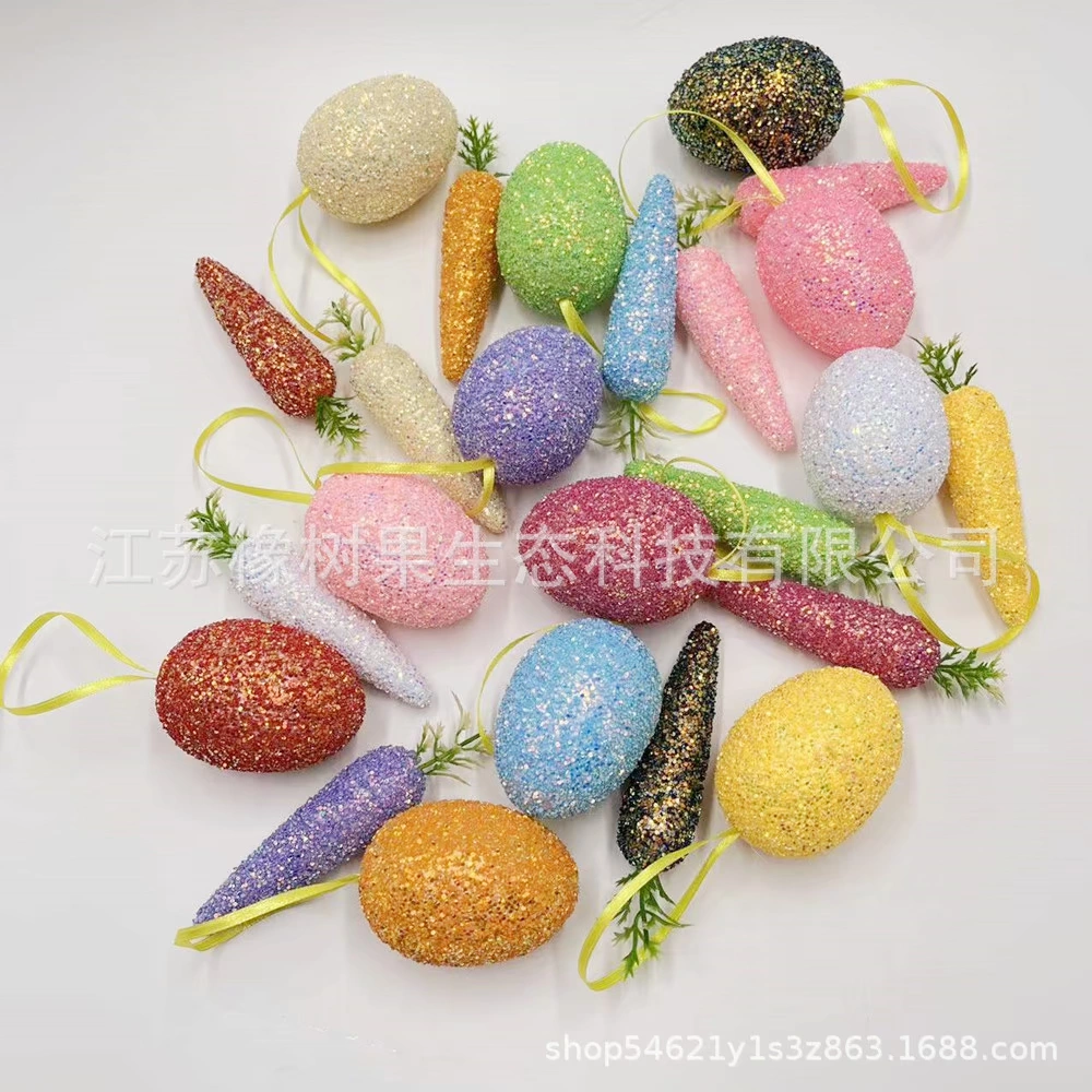 Трансграничные Новые Пасхальные яйца в горошек, Редька Двенадцать цветов, праздничные украшения для торговых центров