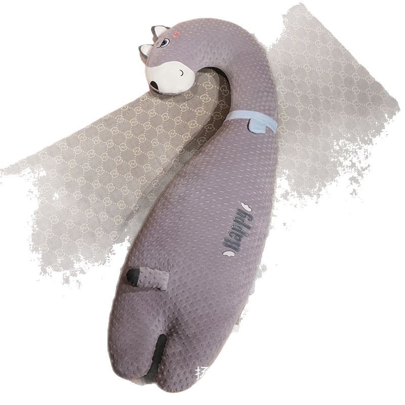 Almohada de tira larga de algodón para bebé de clase A de dibujos animados Muñeca de confort para niños Almohada para dormir con piernas para niñas Regalo para niños