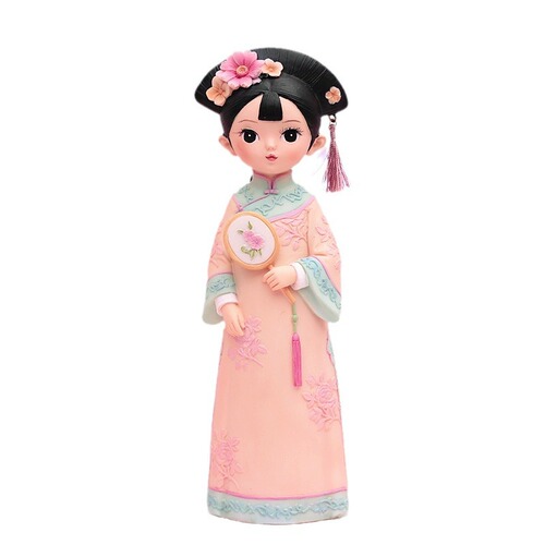 Court-style resin doll girl craftwork girlish cute Gege room decoration small ornament birthday gift