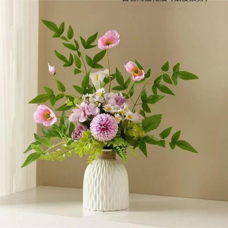 軽豪華ins風シミュレーション花芸術装飾品高級シミュレーション緑植若者デスクトップ生け花花芸装飾品|undefined