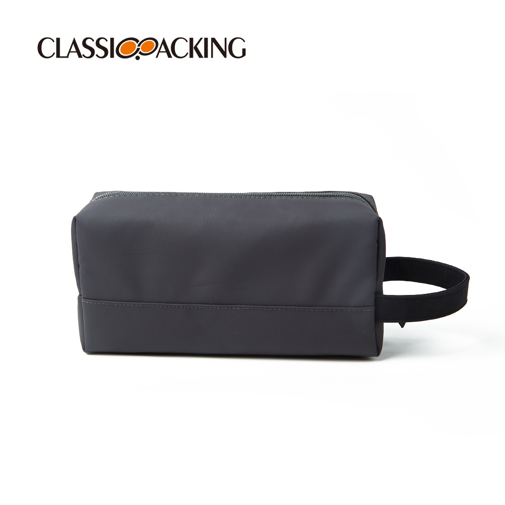 Bolso cosmético moderno y simple para hombres y mujeres bolso de lavado portátil impermeable material de PU bolso de almacenamiento de belleza de viaje de negocios