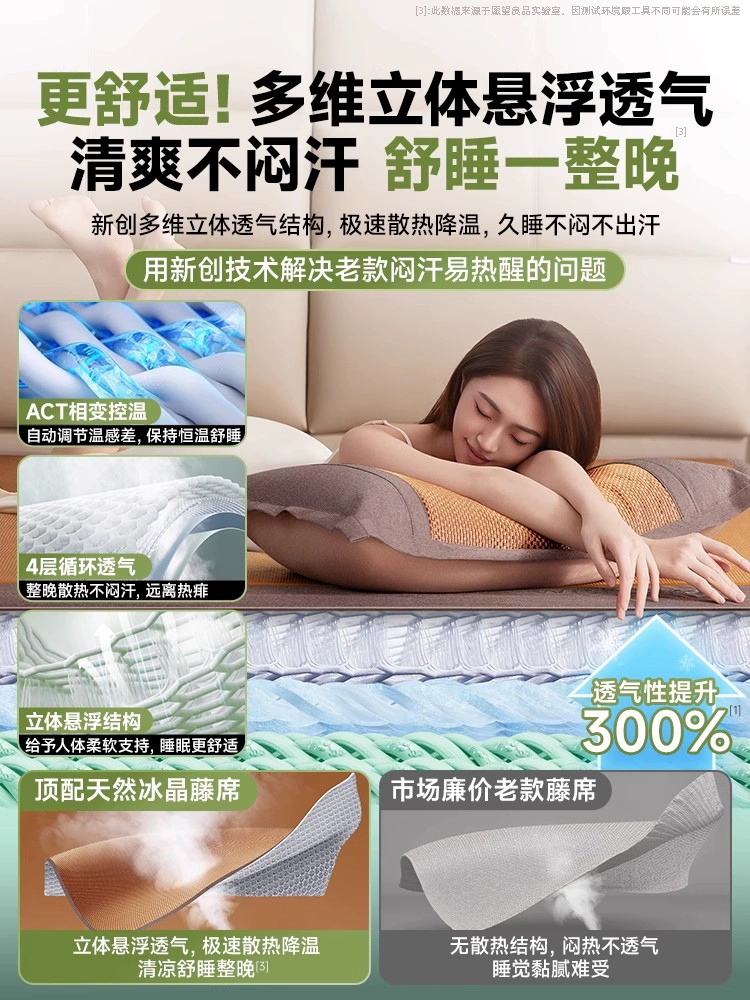 Summer silk mat, mattress for mother and baby, sheet for students