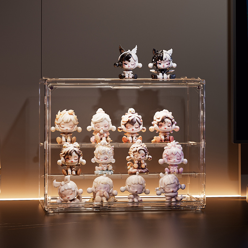 Vitrina de moda cuidadosamente seleccionada y dropshipping, caja ciega, caja de almacenamiento de figuras, contenedor mate de burbujas, modelo de muñeca, caja de juguete