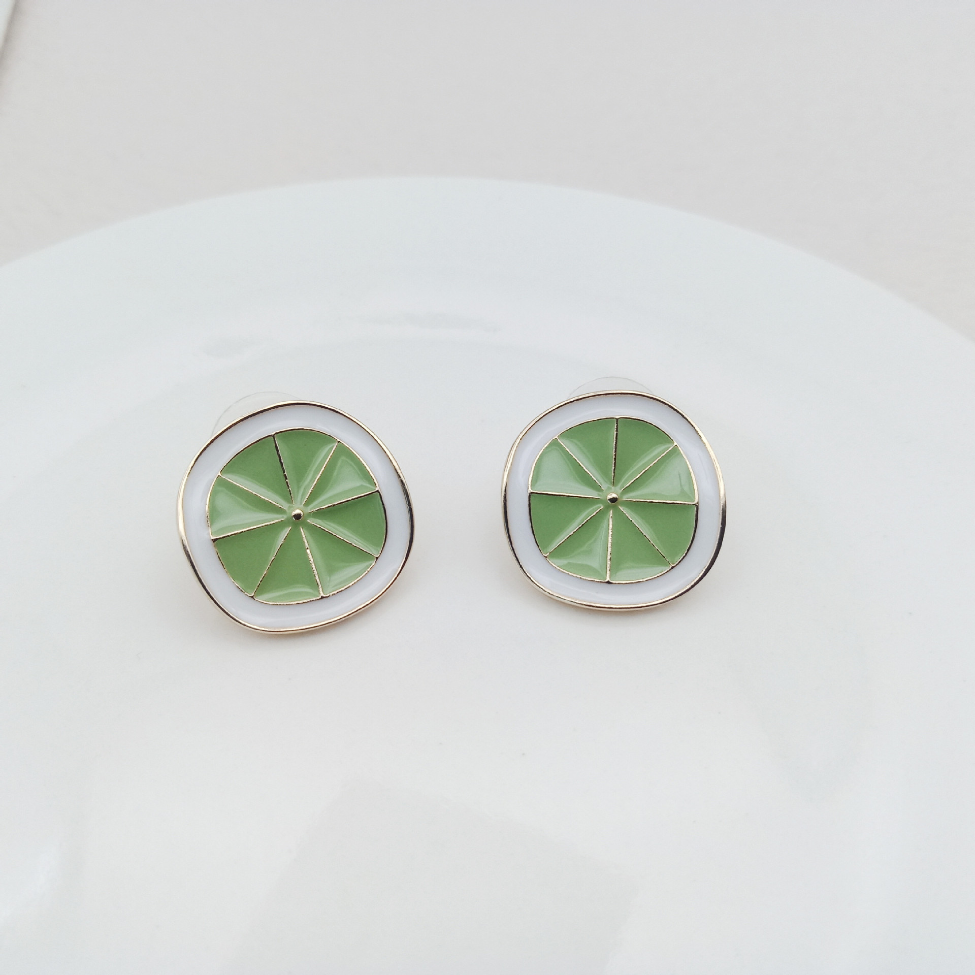 Cute Fruit Metal Plating Ear Studs display picture 1