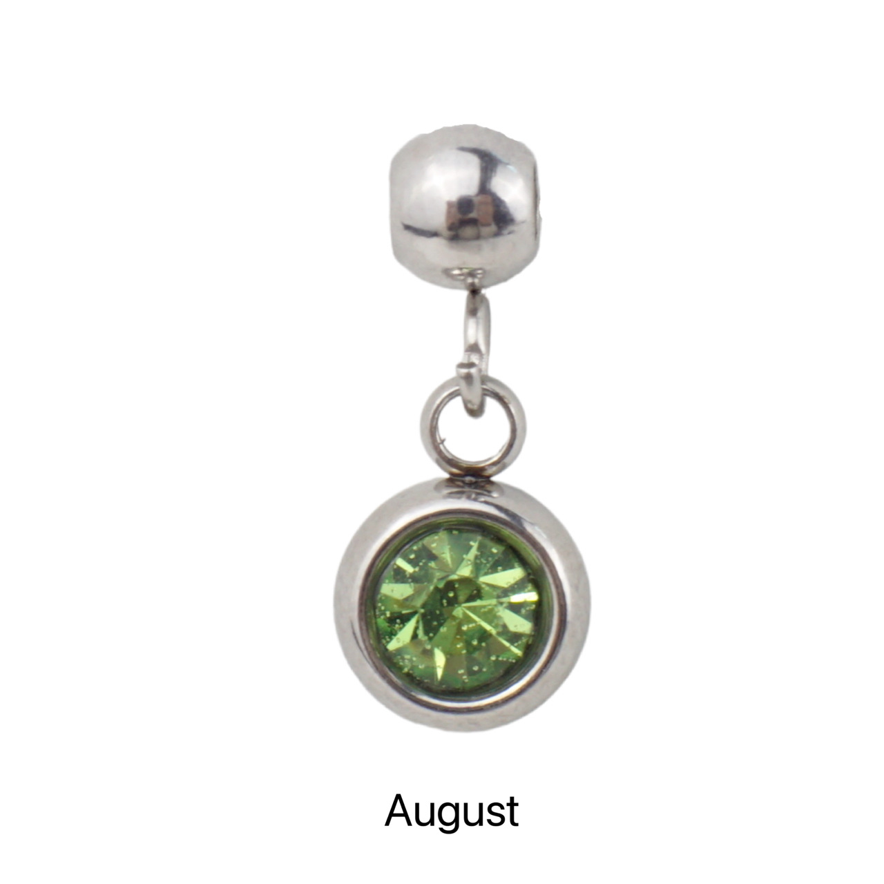 10g Weight Pendant Jewelry Making Type Birthstone Inlay Material DIY Jewelry Accessories Classification 5 PCS/Package Quantity 304 Stainless Steel Material Round Pattern All Seasons Season Simple Style Style 5 PCS/Package 304 Stainless Steel Birthstone Round Pendant 无