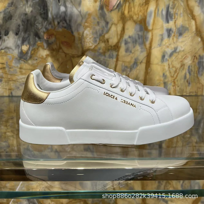 Comercio exterior orden Original D familia Four Seasons casual low-top DG plataforma zapatos de cuero punta redonda talón plano zapatos de viscosa de los hombres Guangzhou bienes