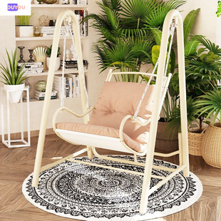 Balcony Outdoor Home Hanging Chair Swing Indoor Outdoor Single Hanging Basket Cradle Double Hammock Courtyard Trendy Rocking Chair