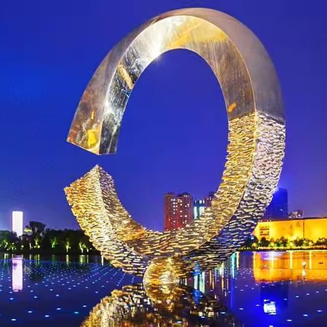 Скульптура ночного видения из нержавеющей стали