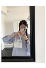 2023韩国夏季女包新款可爱手提贝壳包单肩斜跨小包纯色小挎包女包