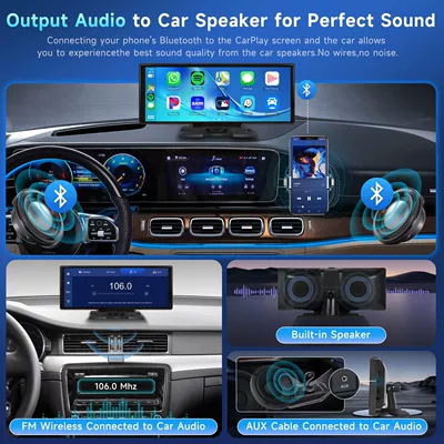 10.26inch Screen Carplay Voice Simsiz CarPlay və Android Auto