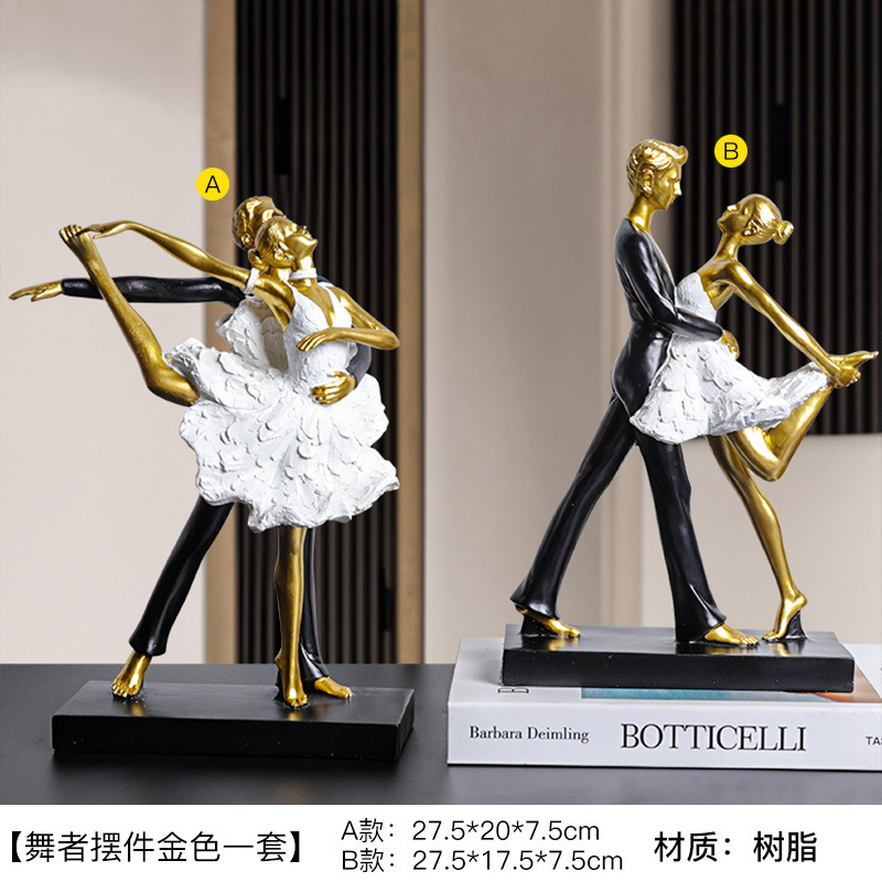 リビングルームの置物は軽くて豪華で高級な雰囲気のお酒棚の装飾品です。