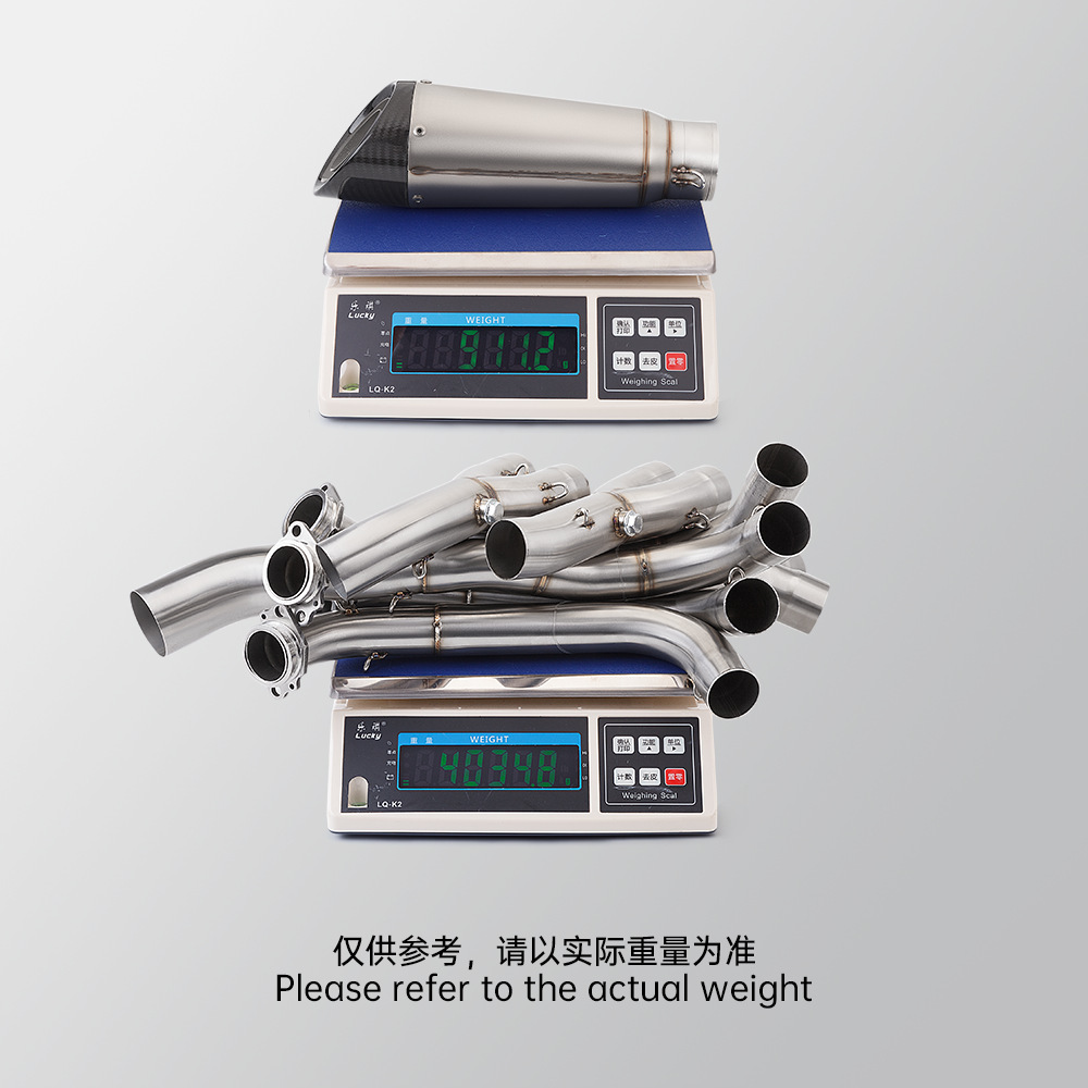 Suitable for S1000R S1000Rr Full Section Exhaust Pipe Stainless Steel Split Front and Rear Muffler 10-16 Years